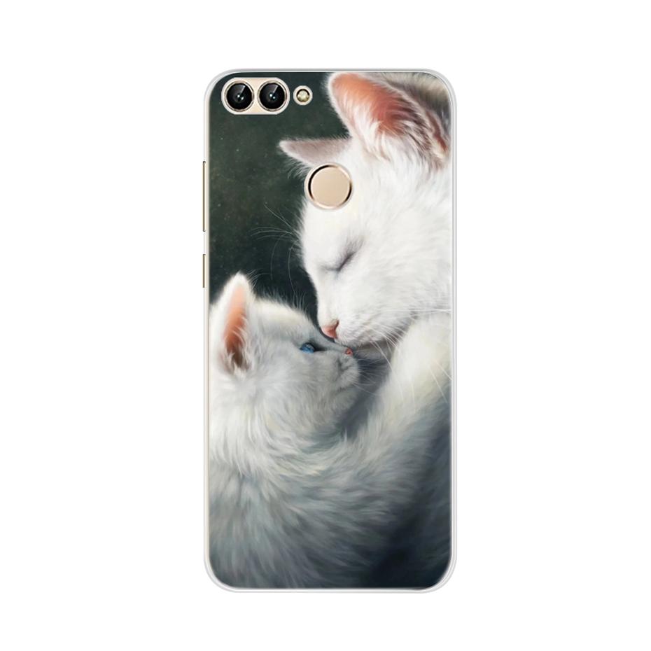 For Huawei P Smart 5.65inch Case Cute TPU Soft Silicone Back Cover Phone Case For Huawei P Smart 2018 FIG-LX1 PSmart Case