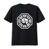 Dharma Initiative Swan Logo T Shirt Retro Coolness from Lost TV Series Long or S Available Vintage Washed Stretched Soft