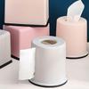 Round Plastic Tissue Box Multifunctional Sturdy Construction Dustproof Tissue Holder for Home Office Entryway Coffee Table Use