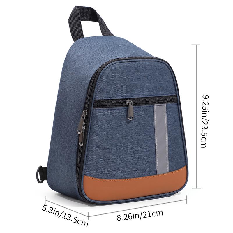 Large Capacity Insulated Oxford Cloth Lunch Bag for Cycling and Office