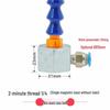 Adjustable Magnetic Base Air Nozzle with Universal Gooseneck Tube