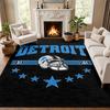 Detroit Lions Carpet Door Mat for Living Room or Bedroom Protective Mat Under Chair Office Decoration Christmas Gift Birthday Present
