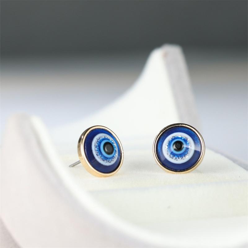 Wish eyes round earrings simple personality niche versatile stud earrings earrings