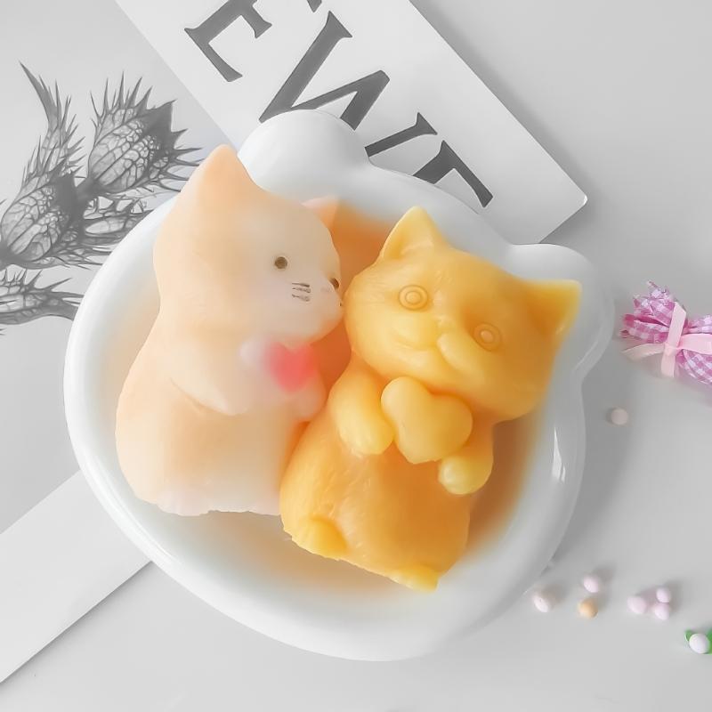 Silicone Mold Cats Shaped  Rebound Decompression Toy Molds Practical Ornaments Making Mould Jewelry Tool for Craftsmen