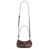 Coach Borsa a Spalla Ashton 20 Fibbia Argentata Logo Jacquard Pelle d'Agnello Liscia Piccola da Donna CDB18-SVS8S