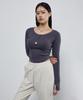 Empebeu Putted Button Long Sleeve Grey
