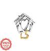New 925 Silver Olaf Minnie Cartoon Pendant Bead Charm for DIY Original European Bracelet Fashion Jewelry Gifts
