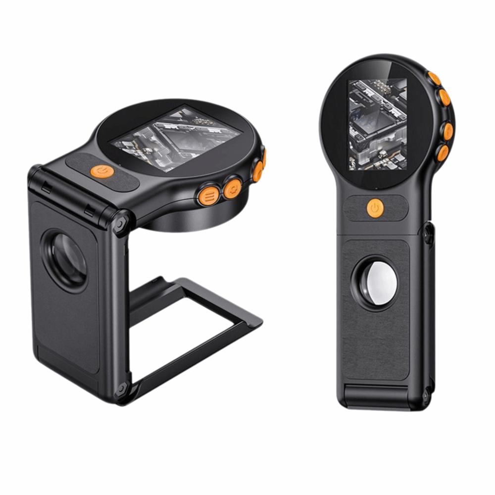 2Inch Screen Folding Digital Microscope 500X Zoom Magnifying for Windows/Mac Coin Inspection