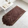 High Quality Soft Prayer Mat Gold Rimmed Thick Sponge Prayer Carpet Rug Tassel Embossed Flannel Home Carpets For Multiple Scenes