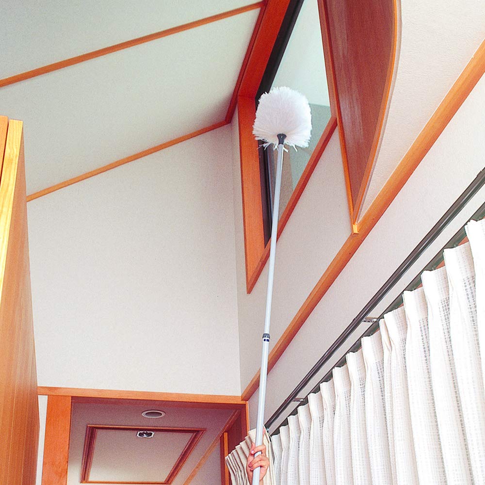 Azuma Electrostatic Ceiling Total Catches Dust On the Ceiling with the Power of Static Duster, Duster, Length Approx. 101.5-151cm, Electricity.