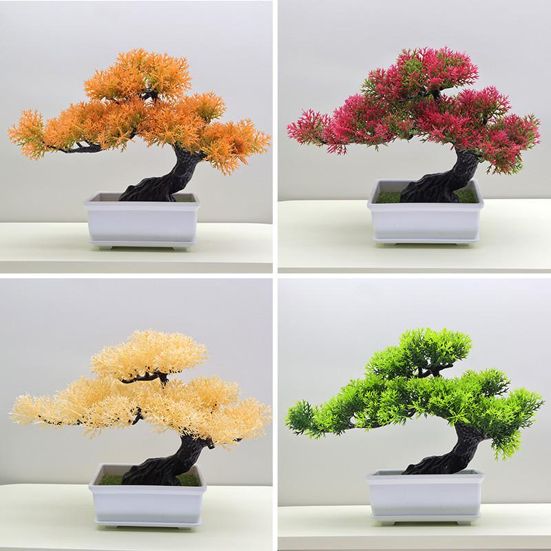 Simulated Scotch Changpai Pine Thuja Sutchuenensis Artificial Green Plant Bonsai