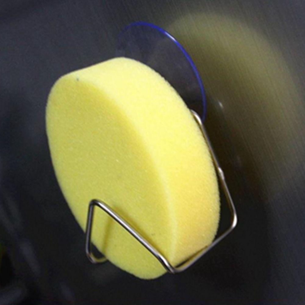 Portable Drain Rack With Suction Cup Sponge Holder Storage Organizer Cleaning Cloth Shelf  Kitchen