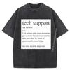 Tech Support Definition Cute Computer Shirts Graphic Tee Men's Clothing Outdoor Washed Shirt Mens Street Style