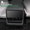 Italian Top Suede for Tesla Model 3 Highland 2025-Model Y Juniper 2025-Up Rear Screen Frame Cover Anti-Scratch Car Accessories