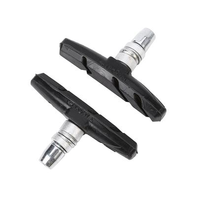 1 paar Fahrrad Radfahren Mountainbike V Bremse Halter Pads Schuhe Gummi Blöcke(Schwarz)
