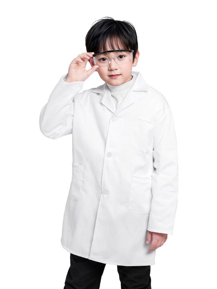 Kids' White Lab Coat for Science Role Play and Performances