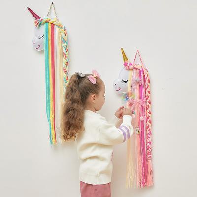 Doplňky Unicorn Organizadores Organizér na vlasové doplňky Sponka do vlasů Držák na sponky do vlasů Úložný dekor Věšák Strip Girl Room Decor