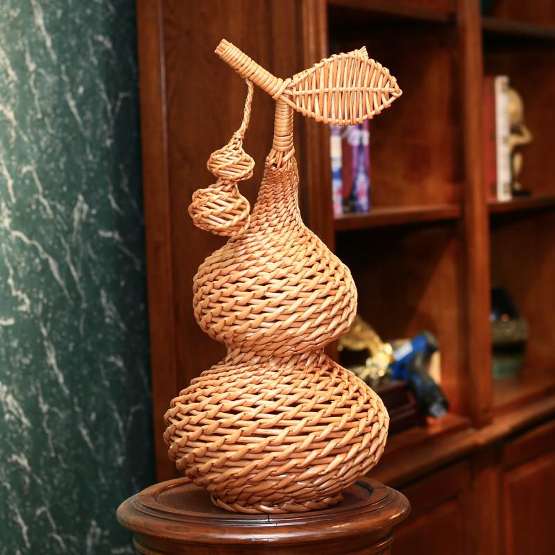 Gourd Ornament - Handmade Rattan Woven Willow Decor, Creative Gift Idea