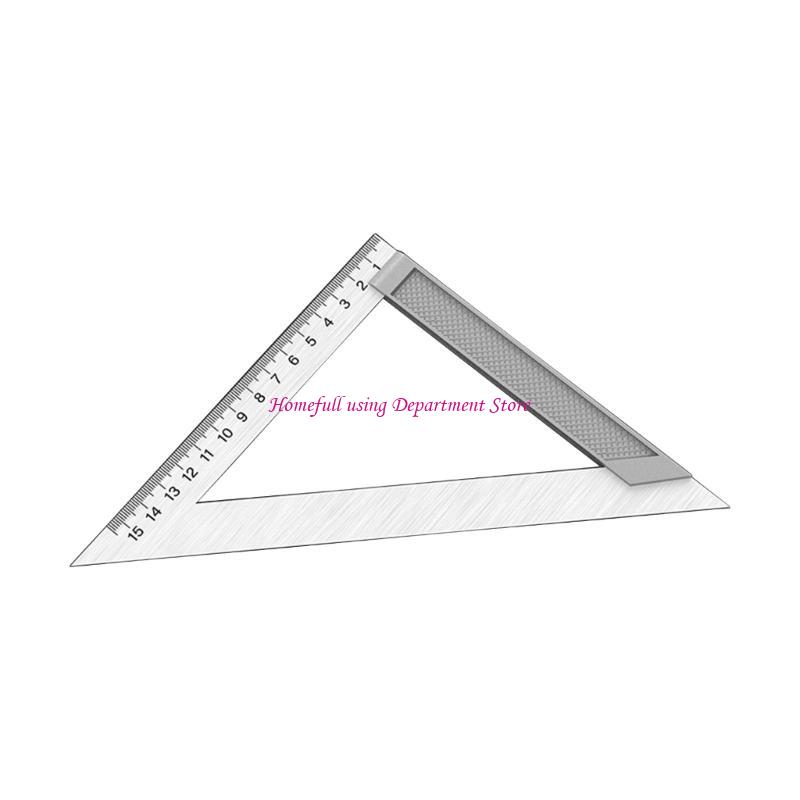 

150mm/200mm/300mm Triangles Square Ruler Stainless Steel Right Angled Woodworking Tool Measurement for Engineers