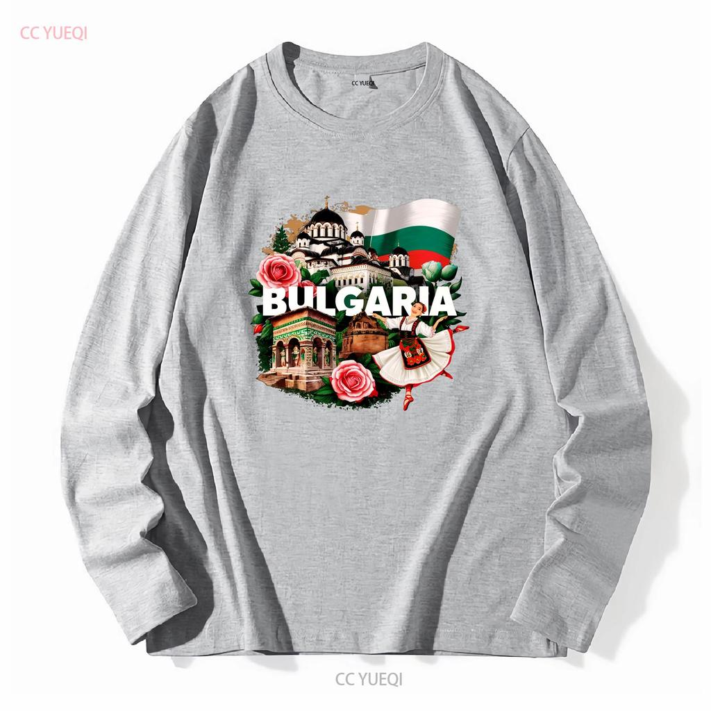 Bulgarien Nationalflagge T-Shirt Balkanregion Osteuropa Sofia Hauptstadt Rila-Kloster Thrakische Grabstätte Volkstänzerin Rose