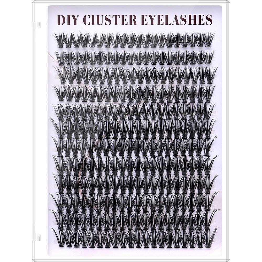 Evropské a americké DIY smíšené umělé řasy - Přirozené, Husté, Velkokapacitní Kniha horkotavných trsových řas