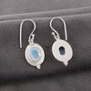 Milky Opal Gemstone Jewelry, 925 Solid Sterling Silver Earrings, Handmade Gorgeous Silver Earrings, Boho Opal Earrings For Love