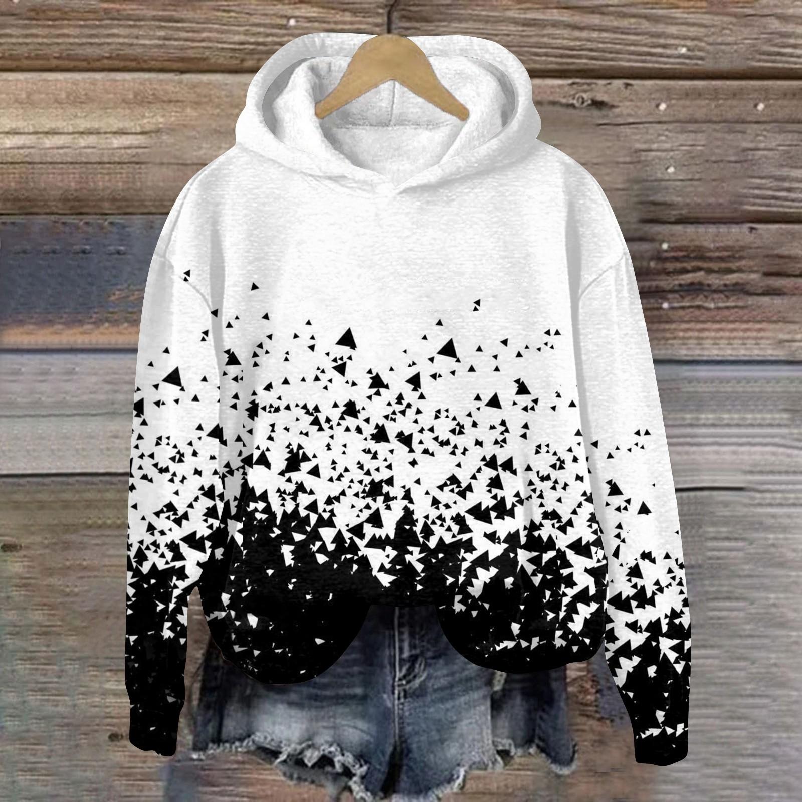 

Жіноча мода Щоденні універсальні повсякденні світшоти Топ з довгими рукавами Світшоти XL білий