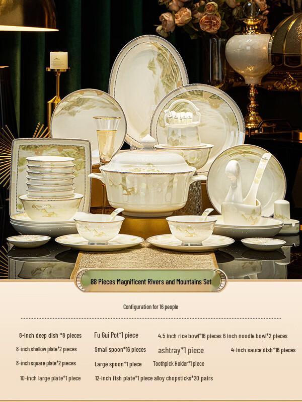 Naijiang Light Luxury Ceramic Dinnerware Set