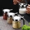 Premium Glass Kitchen Seasoning Jars Set