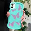 Purple Butterfly Soft Phone Cover for Samsung Galaxy A52 A73 A12 A11 S24 Ultra 5G S23 S22 S21 S20 FE Wave Edge Shockproof Protective Rubber Case