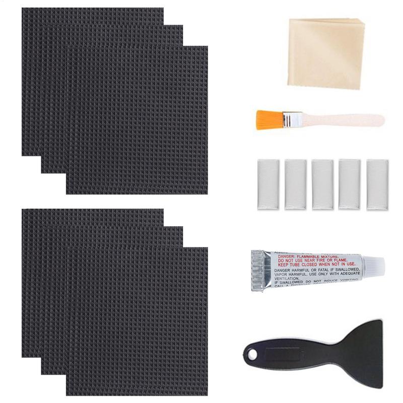 15pc Glue on Patches Trampoline Repair Kit Trampoline Mat Patches Inflatable Pool Boat Waterproof Trampoline Repair Accessories