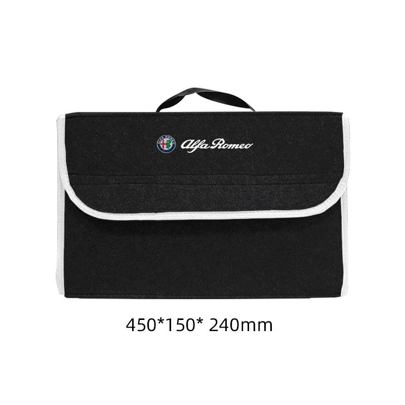 Car  Trunk Storage Box Large Capacity Tool Organiser Bag Auto Goods Accessories For Alfa Romeo Stelvio Giulia 159 Giulietta