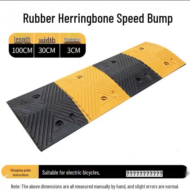 Rubber Speed Bump Cast Iron Ramp Plate