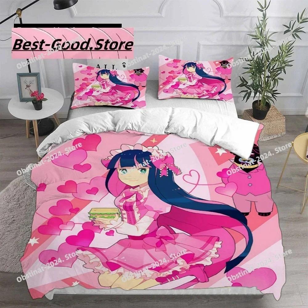 Cartoon Panty & Stocking with Garterbelt Bedding Set Single Twin Full Queen King Size Bed Set Adult Kid Bedroom Duvet Cover Sets