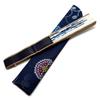 [Hanakanzashi] Women's Folding Fan, Morning Glory Pattern, Indigo Blue, with Fan Case, Cotton Fabric, 21cm