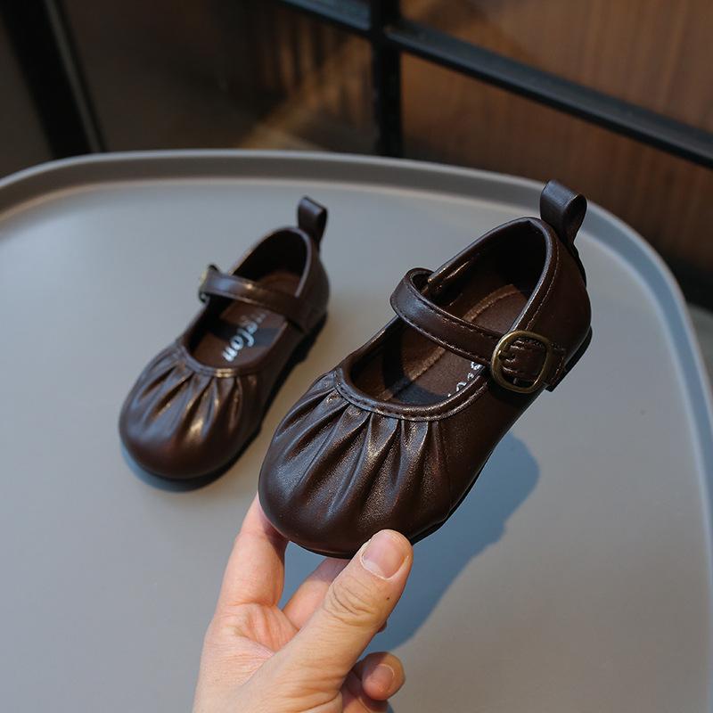 New Girls Princess Shoes Little Girls Dress Shoes Baby Girls Soft Sole Single Shoes Square Toe Shoes
