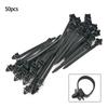 50 Pcs Self Locking Wire Harness Fastener Clamp Clip Cable Ties Management Car Wire Organizer Car Corrugated Pipe