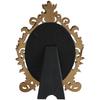 Gold Vintage Style Oval Resin Photo Frame for Elegant Display of Photos on Desk or Bookshelf Sizes 6 Inch 7 Inch 8 Inch