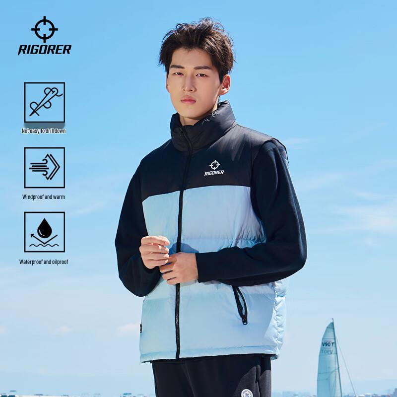 ZunZhe Unisex Stand Collar Lightweight Down Vest XL