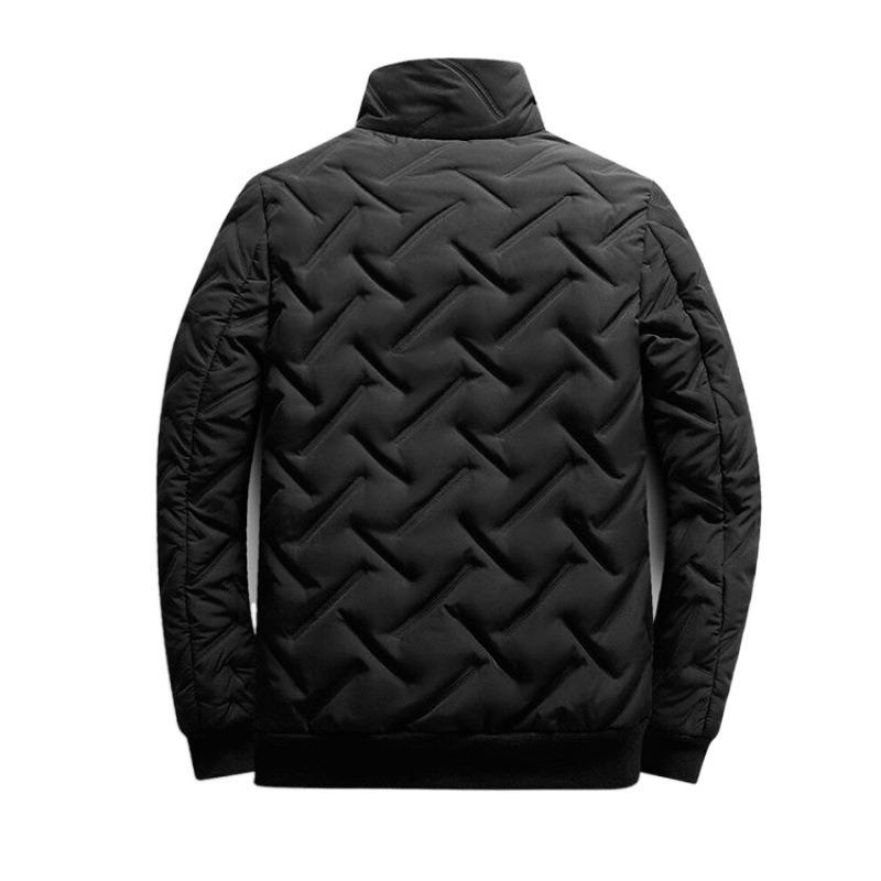 Men S Short Stand Collar Casual Cotton Jacket For Winter