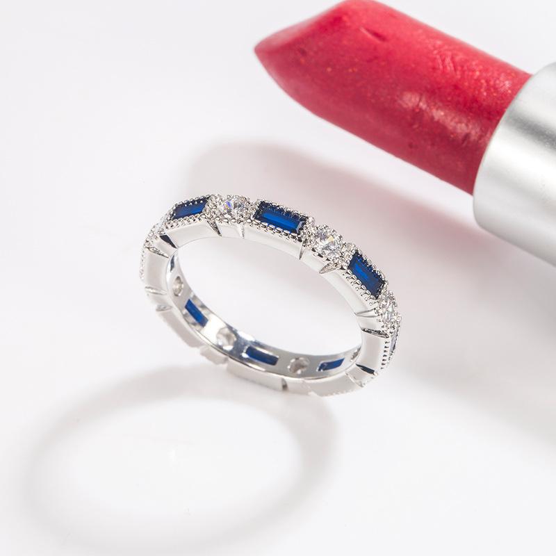 Lindon – bague classique en alliage de cuivre et Zircon, bijoux pour dames, cadeau de fête de promesse de mariage