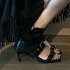 2025New Style Popular Summer Modern Boots Retro Roman Style Fashionable Open Toed Luxury Cool Boots Women's Flat Shoes