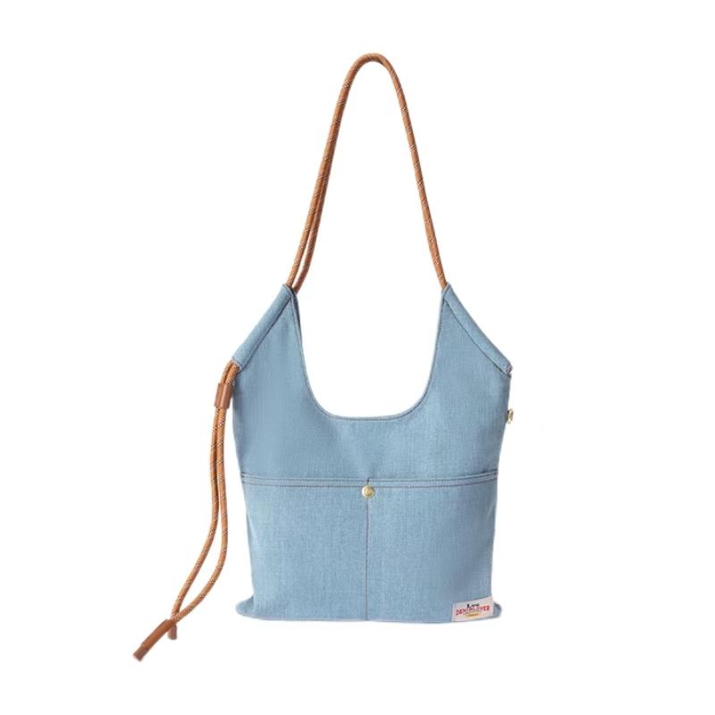 Lee Fabric Crossbody Bag, Shoulder Bag Women's Denim Blue/Ecru LE240079M-539