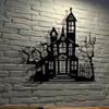 Arte de Parede de Fantasma de Halloween Decoração de Casa de Metal