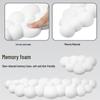 Cloud Leather Mouse Pad & Memory Foam Wrist Rest - Non-Slip Silicone Keyboard Support