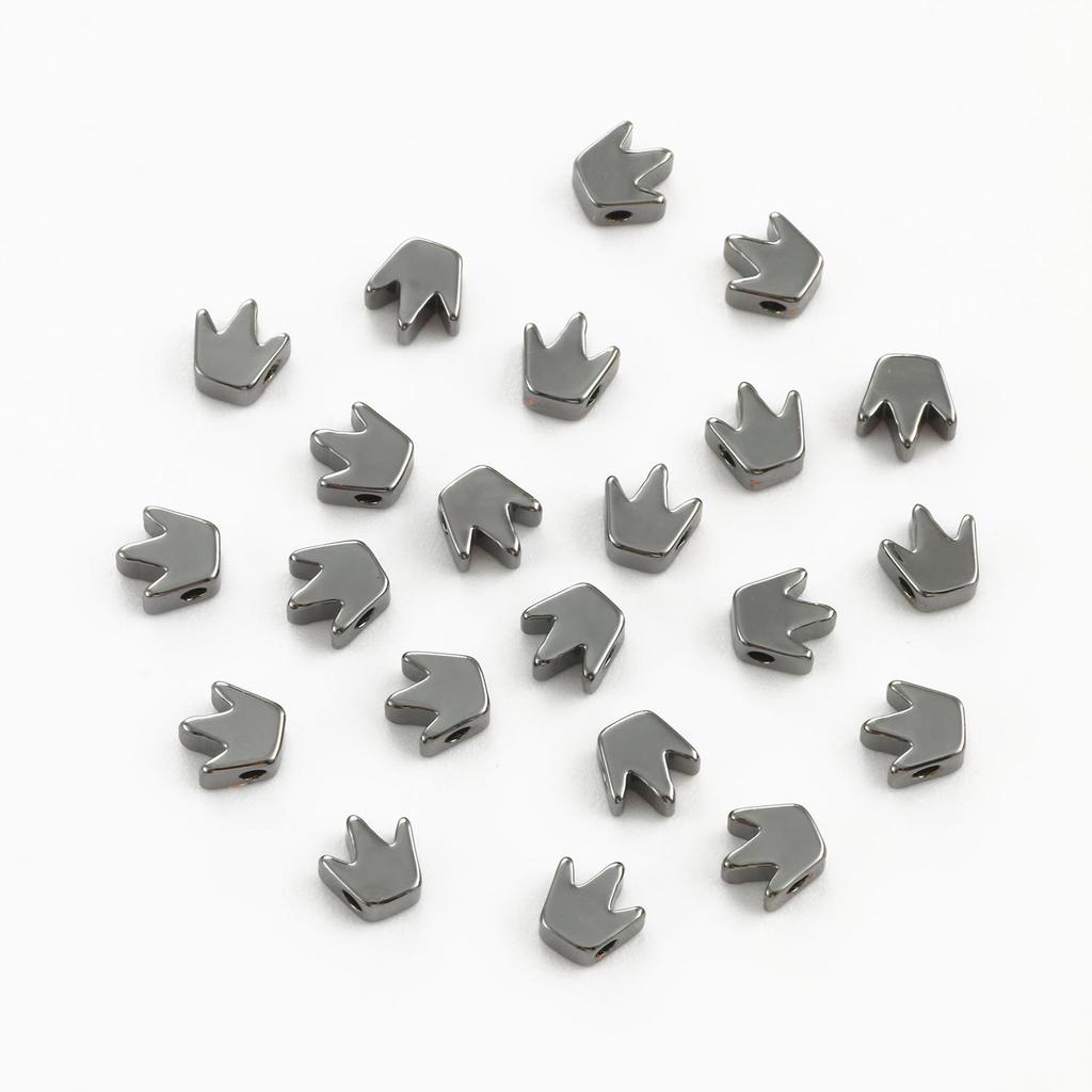 10pcs Copper Beads Charms Cross Heart Star Moon Beads Plated Crafts Color Retention Beads for Jewelry Making Diy Bracelet Necklace