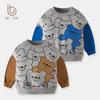 Kinder Bären Sweatshirt - Herbst/Winter Rundhals Reiner Baumwoll Pullover für Jungen