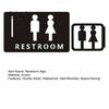 Acrylic Toilet Sign Restroom Sign, Male And Female Bathroom Wall Signs for Business Mounted Double Sided Corridor Commercial Use