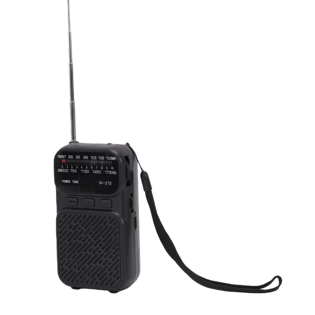 Portable Radio AM FM with   5.3 Battery Operated   Radio with Small Memory Card Flashlight