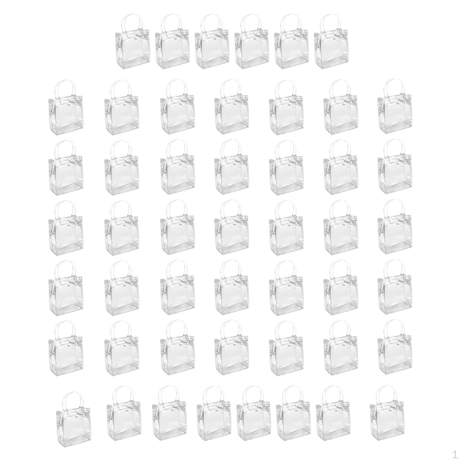 

50 штук прозрачных подарочных пакетов, декор для сумочки, ручная работа, DIY аксессуары, мини-тоут для угощений на праздник Height 15cm